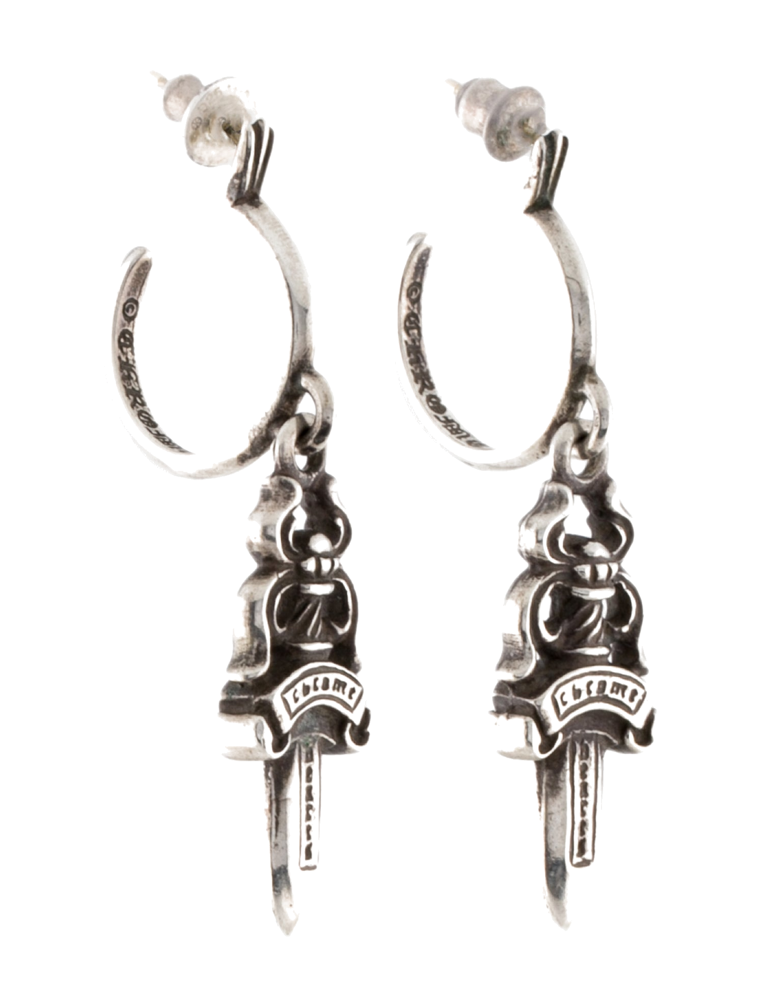 Earrings — Dagger Hoop Earrings