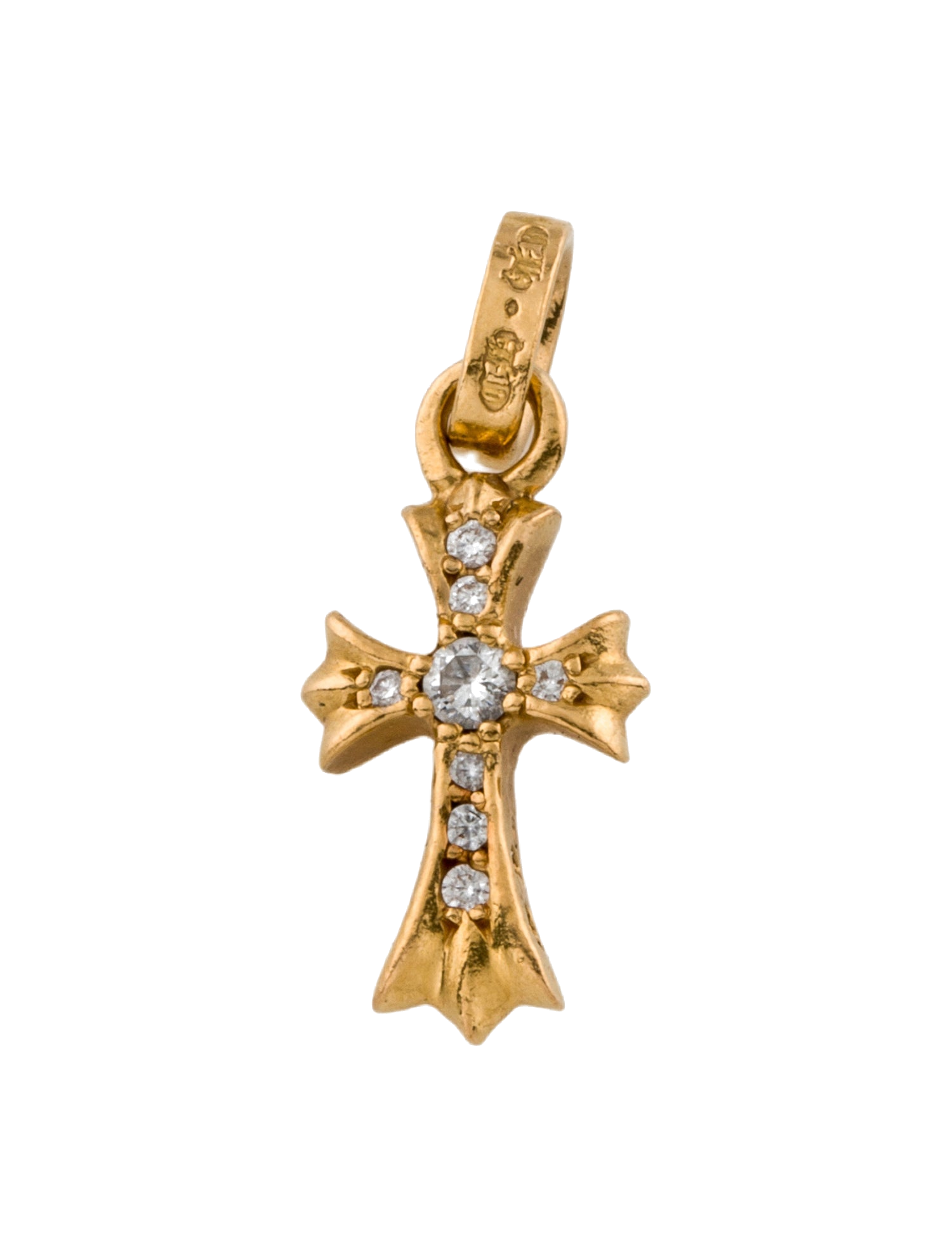 22K Baby Fat Cross